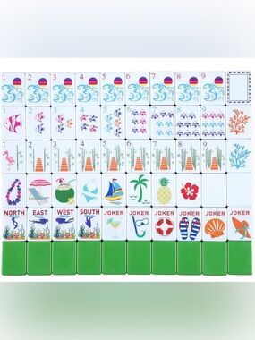 American Mahjong Summer Mahjong Tile Set